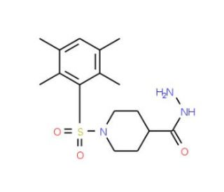 1-[(2,3,5,6-Tetramethylphenyl)sulfonyl]piperidine-4-carbohydrazide - chemical structure image