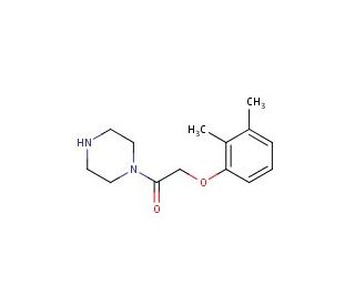 1-[(2,3-dimethylphenoxy)acetyl]piperazine - chemical structure image
