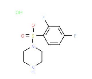 1-[(2,4-difluorophenyl)sulfonyl]piperazine hydrochloride - chemical structure image