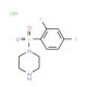 1-[(2,4-difluorophenyl)sulfonyl]piperazine hydrochloride - chemical structure image