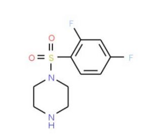 1-[(2,4-difluorophenyl)sulfonyl]piperazine - chemical structure image