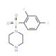 1-[(2,4-difluorophenyl)sulfonyl]piperazine - chemical structure image