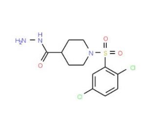 1-[(2,5-Dichlorophenyl)sulfonyl]piperidine-4-carbohydrazide - chemical structure image