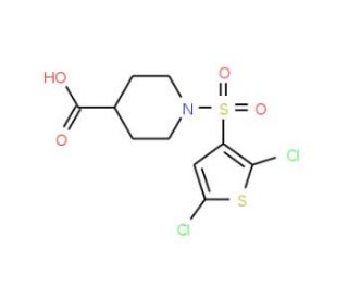1-[(2,5-dichlorothien-3-yl)sulfonyl]piperidine-4-carboxylic acid - chemical structure image