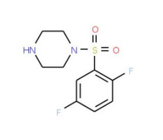 1-[(2,5-difluorophenyl)sulfonyl]piperazine - chemical structure image