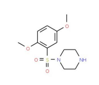 1-[(2,5-Dimethoxyphenyl)sulfonyl]piperazine - chemical structure image