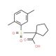 1-[(2,5-dimethylphenyl)sulfonyl]cyclopentanecarboxylic acid - chemical structure image