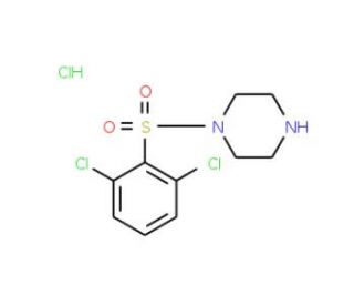 1-[(2,6-dichlorophenyl)sulfonyl]piperazine hydrochloride - chemical structure image