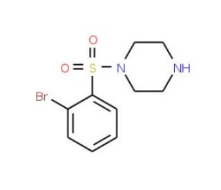 1-[(2-bromophenyl)sulfonyl]piperazine - chemical structure image