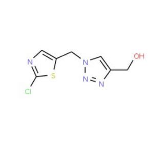 {1-[(2-Chloro-1,3-thiazol-5-yl)methyl]-1H-1,2,3-triazol-4-yl}methanol - chemical structure image