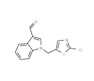 1-[(2-Chloro-1,3-thiazol-5-yl)methyl]-1H-indole-3-carbaldehyde - chemical structure image