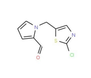 1-[(2-Chloro-1,3-thiazol-5-yl)methyl]-1H-pyrrole-2-carbaldehyde - chemical structure image