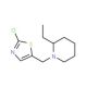 1-[(2-Chloro-1,3-thiazol-5-yl)methyl]-2-ethylpiperidine - chemical structure image
