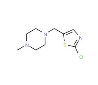 1-[(2-Chloro-1,3-thiazol-5-yl)methyl]-4-methylpiperazine - chemical structure image