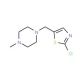 1-[(2-Chloro-1,3-thiazol-5-yl)methyl]-4-methylpiperazine - chemical structure image