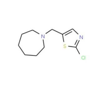 1-[(2-Chloro-1,3-thiazol-5-yl)methyl]azepane - chemical structure image