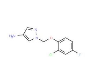 1-[(2-chloro-4-fluorophenoxy)methyl]-1H-pyrazol-4-amine - chemical structure image