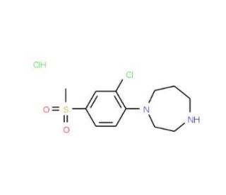 1-[(2-Chloro-4-methylsulfonyl)phenyl]-homopiperazine hydrochloride - chemical structure image