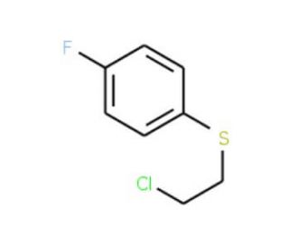1-[(2-chloroethyl)thio]-4-fluorobenzene (CAS 5323-03-5) - chemical structure image