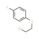 1-[(2-chloroethyl)thio]-4-fluorobenzene (CAS 5323-03-5) - chemical structure image
