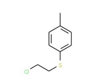 1-[(2-chloroethyl)thio]-4-methylbenzene (CAS 20761-71-1) - chemical structure image