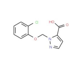 1-[(2-Chlorophenoxy)methyl]-1H-pyrazole-5-carboxylic acid - chemical structure image