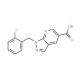 1-[(2-chlorophenyl)methyl]-1H-pyrazolo[3,4-b]pyridine-5-carboxylic acid - chemical structure image