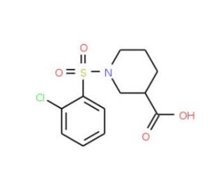 1-[(2-chlorophenyl)sulfonyl]piperidine-3-carboxylic acid - chemical structure image