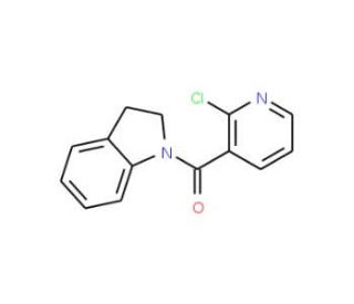 1-[(2-chloropyridin-3-yl)carbonyl]-2,3-dihydro-1H-indole - chemical structure image