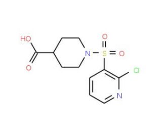 1-[(2-chloropyridin-3-yl)sulfonyl]piperidine-4-carboxylic acid - chemical structure image