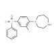 1-[(2-Fluoro-4-phenylsulfonyl)phenyl]-homopiperazine - chemical structure image