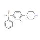 1-[(2-Fluoro-4-phenylsulfonyl)phenyl]piperazine - chemical structure image