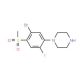 1-[(2-Fluoro-5-bromo-4-methylsulfonyl)phenyl]-piperazine - chemical structure image