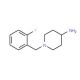1-[(2-fluorophenyl)methyl]piperidin-4-amine (CAS 160358-06-5) - chemical structure image