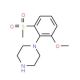 1-[(2-Methoxy-6-methylsulfonyl)phenyl]piperazine - chemical structure image