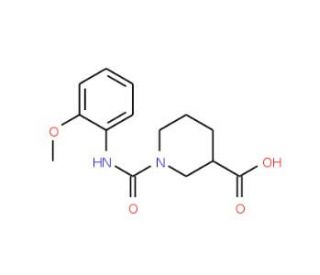 1-{[(2-methoxyphenyl)amino]carbonyl}piperidine-3-carboxylic acid - chemical structure image