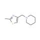 1-[(2-methyl-1,3-thiazol-4-yl)methyl]piperidine (CAS 17386-15-1) - chemical structure image