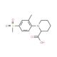 1-[(2-Methyl-4-methylsulfonyl)phenyl]piperidine-2-carboxylic acid - chemical structure image