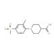 1-[(2-Methyl-4-methylsulfonyl)phenyl]piperidine-4-carboxylic acid - chemical structure image