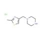 1-[(2-Methyl-4-thiazolyl)methyl]piperazine hydrochloride - chemical structure image