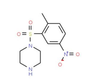 1-[(2-methyl-5-nitrophenyl)sulfonyl]piperazine - chemical structure image