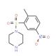 1-[(2-methyl-5-nitrophenyl)sulfonyl]piperazine - chemical structure image