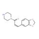 1-[(2E)-3-(1,3-benzodioxol-5-yl)prop-2-enoyl]piperazine - chemical structure image