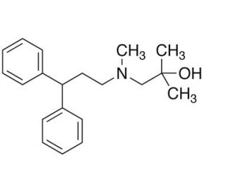 1-[(3,3-Diphenylpropyl)methylamino]-2-methyl-2-propanol (CAS 100442-33-9) - chemical structure image