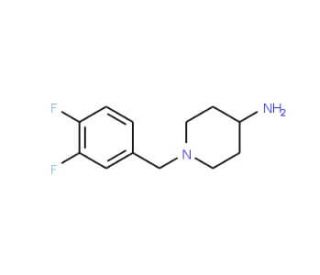 1-[(3,4-difluorophenyl)methyl]piperidin-4-amine - chemical structure image
