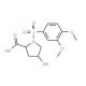 1-[(3,4-Dimethoxyphenyl)sulfonyl]-4-hydroxy-2-pyrrolidinecarboxylic acid - chemical structure image