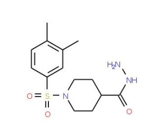 1-[(3,4-Dimethylphenyl)sulfonyl]piperidine-4-carbohydrazide - chemical structure image