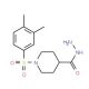 1-[(3,4-Dimethylphenyl)sulfonyl]piperidine-4-carbohydrazide - chemical structure image
