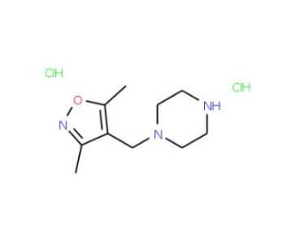 1-[(3,5-dimethylisoxazol-4-yl)methyl]piperazine dihydrochloride - chemical structure image