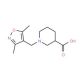 1-[(3,5-Dimethylisoxazol-4-yl)methyl]piperidine-3-carboxylic acid - chemical structure image